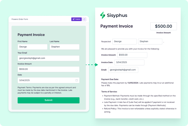 Custom PDFs screenshot